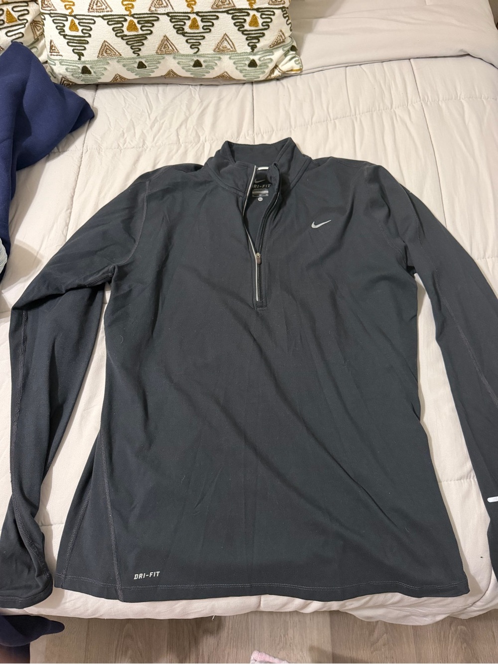 Nike Black Dri-FIT Lightweight 1/4 Zip Shirt Jacket